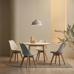 [5%쿠폰] 국내제작 HPM 비치원목 원형 화이트 식탁테이블 4size 의자 2인용 4인용