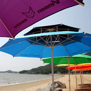 특대형 투톤 디자인 2층 꺾임 비치 낚시 야외 파라솔/7color