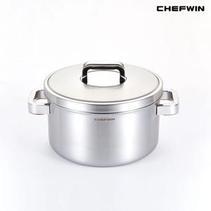 316스텐 통5중 커퍼코어 양수냄비 24cm