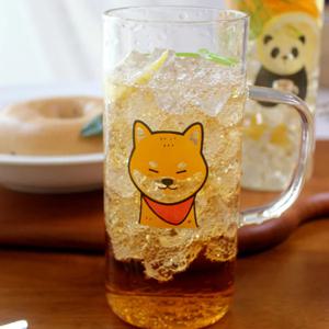 동물 캐릭터 내열유리컵 700ml (시바견/판다/프렌치불독)