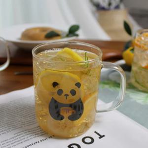 동물 캐릭터 내열유리컵 430ml (판다/시바견/프렌치불독)