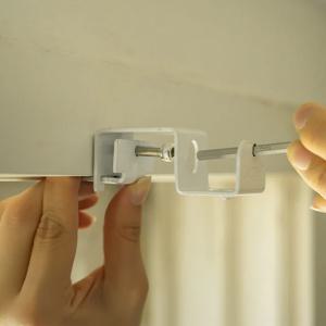 무타공 못없이 커튼봉 전용 브라켓 안뚫어고리 2P