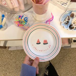 프룻접시 (레몬,사과,수박)