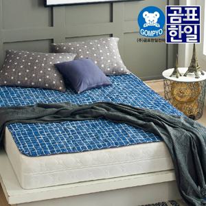 무자계 안심 전기요 전기장판 전기매트 (스퀘어블루)