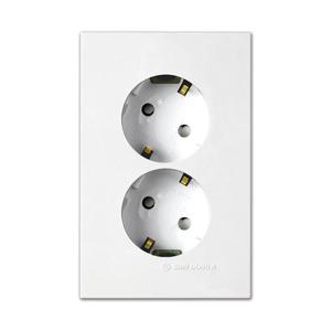 리치 콘센트 2구 화이트