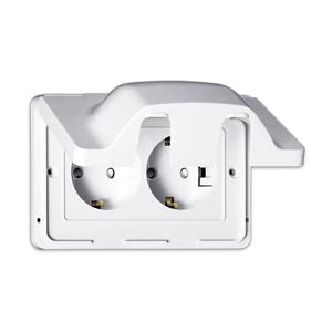 베가와이드 방우콘센트 가로 2구 화이트