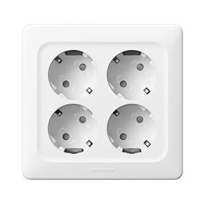 베가와이드 콘센트 4구 화이트