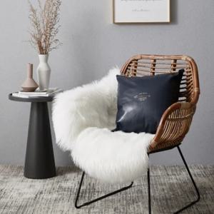 고급스러운 인테리어 페이크퍼 양모 러그 방석 3color