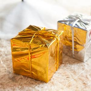 홀로그램선물상자 15cm 4colors 트리 크리스마스 장식 소품