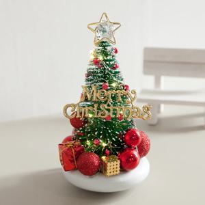 크리스마스 미니트리 화분 LED 다이스별트리 set 20cm 장식 소품