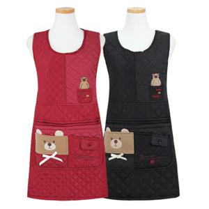 곰지퍼 앞치마 2colors