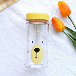 베어 물병 350ml 유아 아동 키즈 곰 캐릭터 나들이 소풍 트라이탄물통 어린이집 준비물