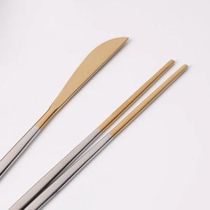 아벨라 고급 유광무광 디너커트러리 투톤 젓가락