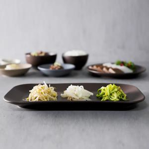 엘크 무광 도자기 생선접시, 과일접시 4color