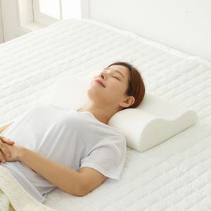 빨아쓰는 메모리폼 경추베개 1+1 그레이/화이트