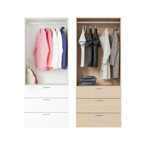 샘베딩 드레스룸 80cm(높이 194cm) 행거서랍형