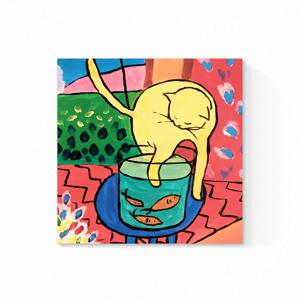 앙리 마티스 그림 액자 두꺼비집 가리개 _고양이