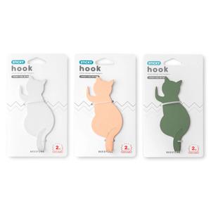 간편접착 다용도 디자인 행거걸이 (캣) 3color