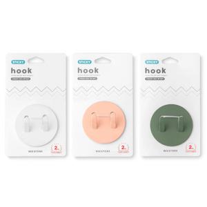 간편접착 다용도 디자인 행거걸이 (원형) 3color