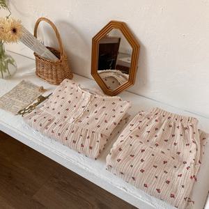 J'eu 라비앙로즈 레이스 요루면 파자마 잠옷 세트 2ps