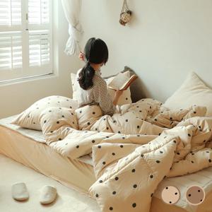 먼지없는 헤이도트 세미워싱 차렵이불 (Q) 2colors