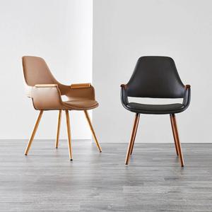 IGS-201 PU방석 우드 암체어