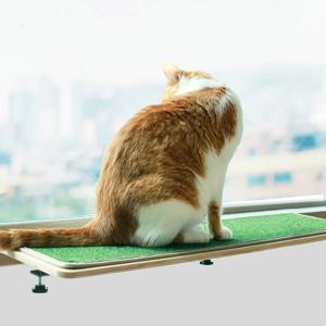 냥반2_윈도우 원목 원룸 캣타워 창문 감성 해먹 수납 선반 60cn