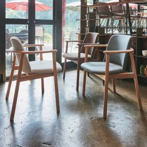 IGW-112 우드 암체어 PU,패브릭방석