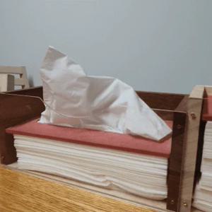 감성 원목 각티슈 케이스 티슈함 미용티슈