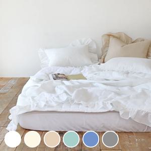 솔리드 에어워싱 시어서커 순면 프릴 시원한 차렵 침구 여름이불