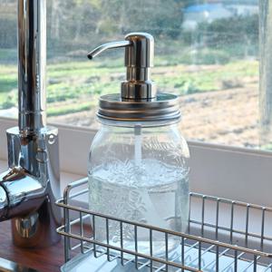 드로잉 스텐뚜껑 유리 디스펜서 세제통 500ml