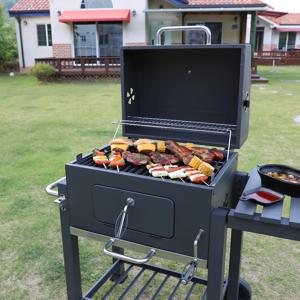 그랜드가든S 대형 바베큐그릴 SET 스텐석쇠 직화 훈제 야외용 펜션 BBQ 화로