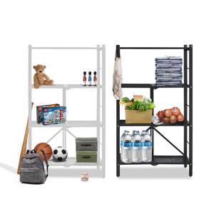 원터치 폴딩 철제 4단 베란다랙 선반 2color