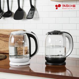 스텐 유리 1.8L 대용량 무선 전기주전자 전기티포트 전기포트