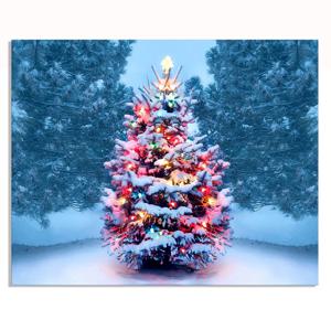 모던 크리스마스 홈인테리어 캔버스 그림액자 02.직사각Merry Christmas2