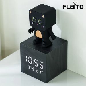 큐브 플러스 LED 탁상시계+댄싱스피커 세트