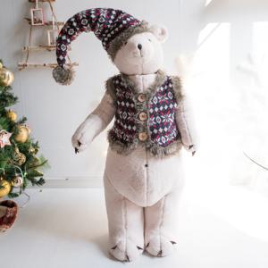 크리스마스 곰 인형 대형 장식 니트 아빠 120cm 소품 용품 데코