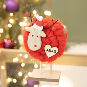 양모사슴 19cm 2colors 트리 인형 장식 크리스마스 소품