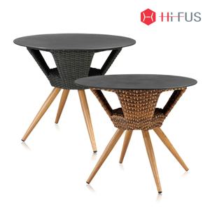 하이퍼스 욜로 라탄 강화유리 원형테이블(HFT-4853)