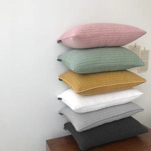 피그먼트 누빔 멜로즈 베개&쿠션커버 - 6color