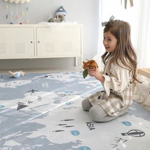 DTP 극세사 러그 세계지도