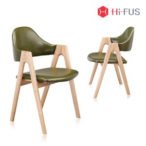 하이퍼스 HFC-1108 파코 원목체어 패브릭,PU방석