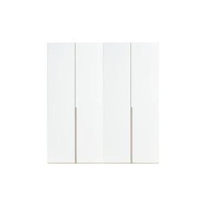 바이엘 글로시 옷장세트 화이트 하이글로시(높이216cm) 행거형/수납형