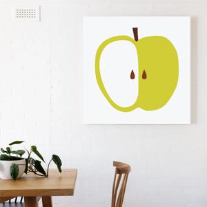 풍수 씨앗 청사과 금전운 사과 그림 사진 캔버스 액자
