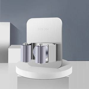 접착식 304스텐 다용도 청소도구홀더