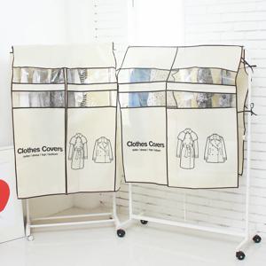 캐릭터 더블 윈도우 행거 옷커버 고급형 / 지퍼식매립형