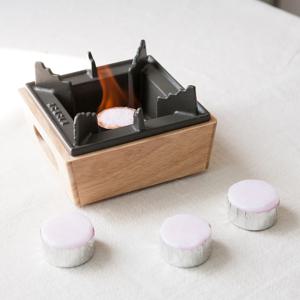 우드 내추럴 미니화로 + 에탄올 고체연료 10P 세트