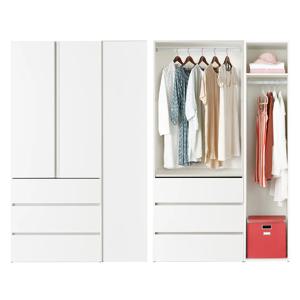 샘베딩 스테디 옷장세트 120cm(높이194cm) 서랍형 10 colors