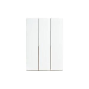 바이엘 글로시 옷장세트 화이트 하이글로시 150cm(높이216cm) 선반형