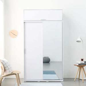 빅 1200 슬라이딩 옷장 거울 행거형/선반형 + 상부장 3colors